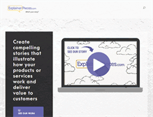 Tablet Screenshot of explainerpieces.com